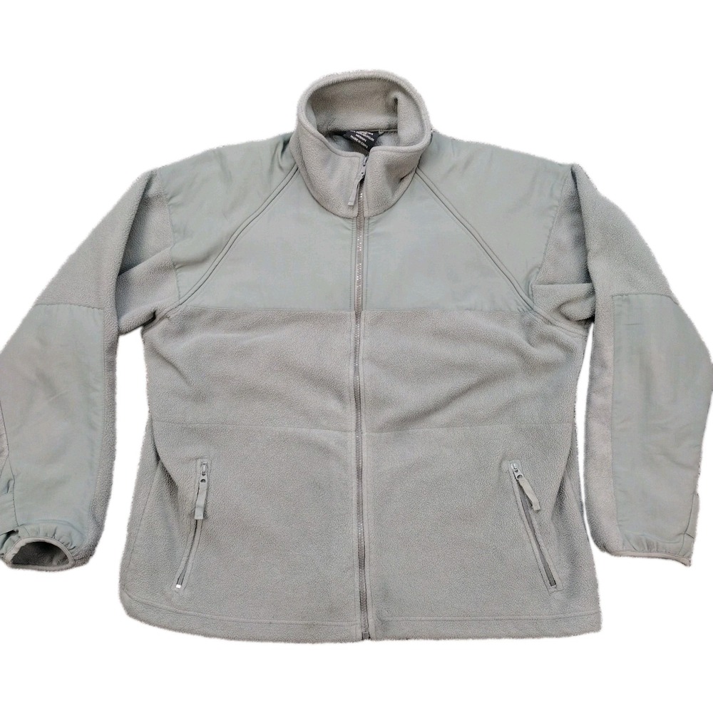 Rothco Tactical Fleece Jacket Foliage Green Mens M Nylon Reinforced Full Zip